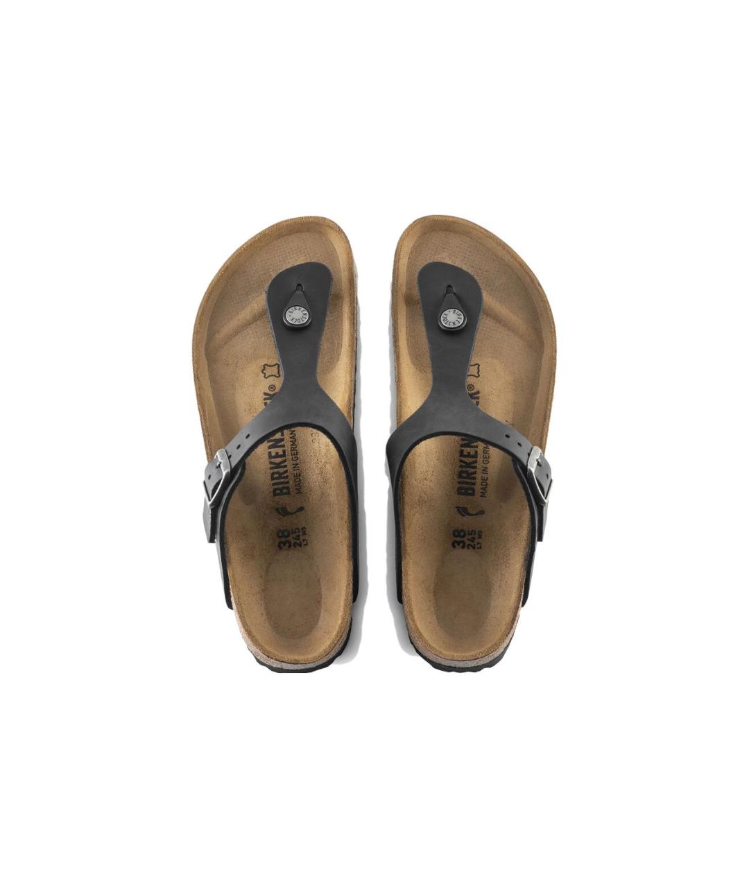 BIRKENSTOCK Черные шлепанцы, фото 4