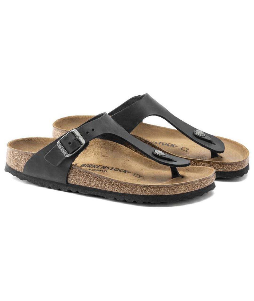 BIRKENSTOCK Черные шлепанцы, фото 3