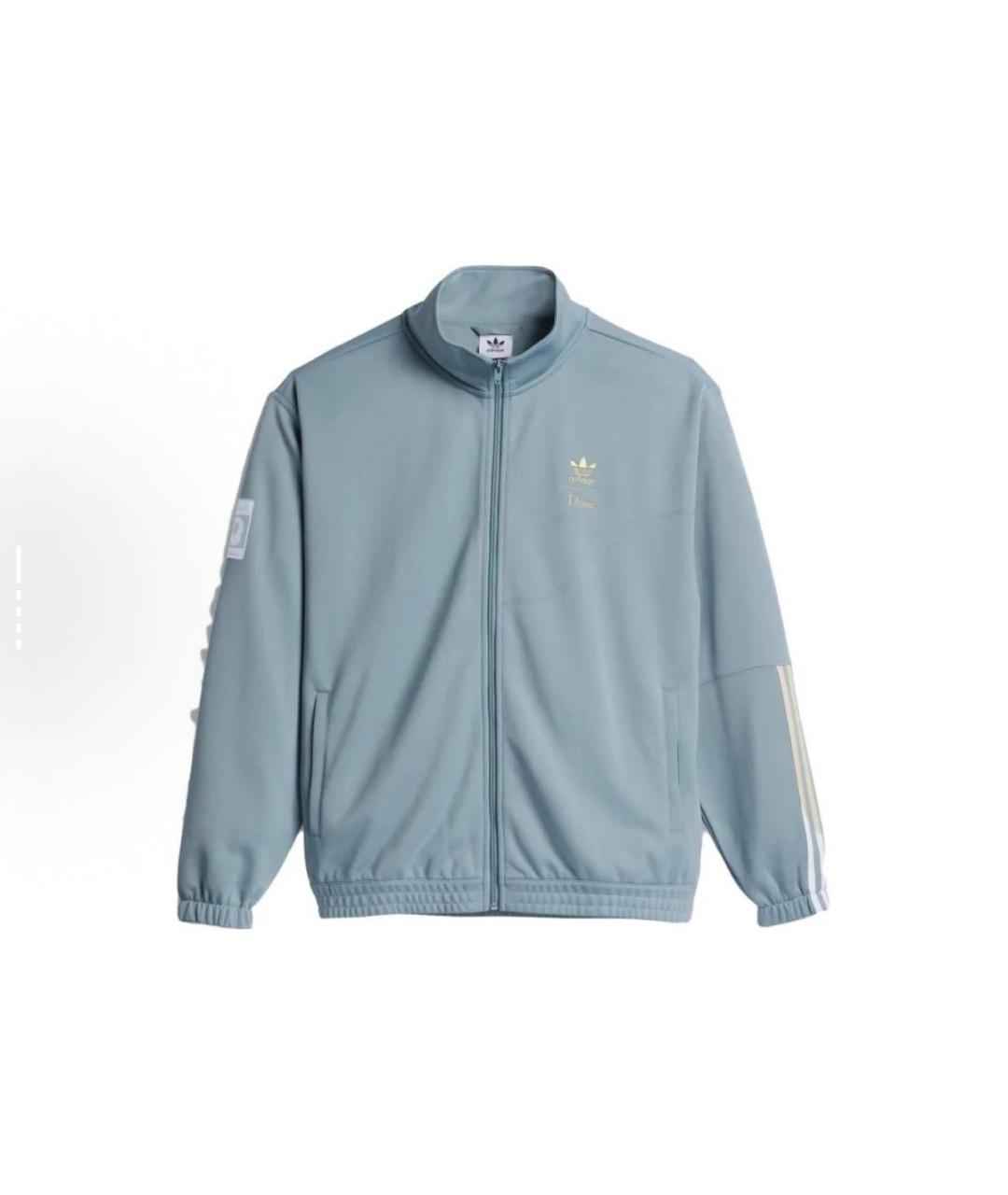 ADIDAS Голубой хлопко-эластановый спортивный костюм, фото 8