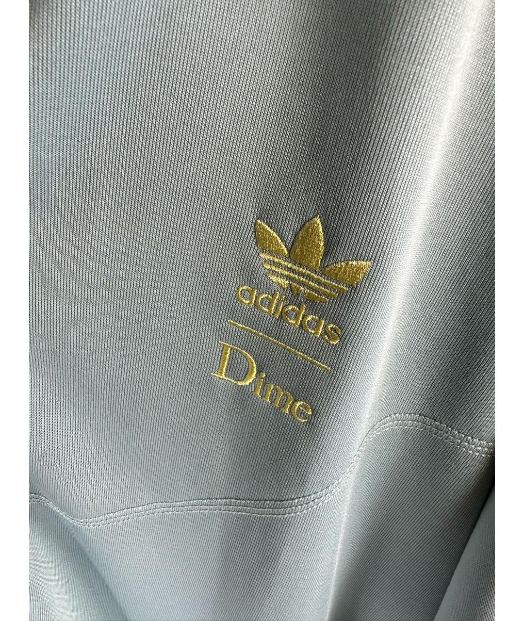 ADIDAS Голубой хлопко-эластановый спортивный костюм, фото 6