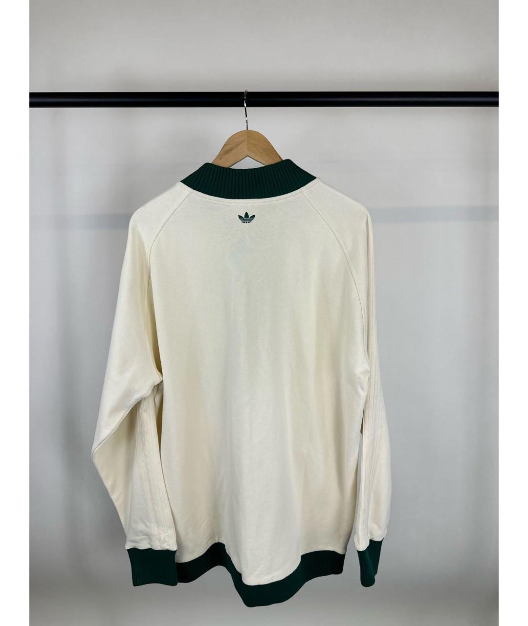 ADIDAS Бежевый хлопко-эластановый кардиган, фото 2