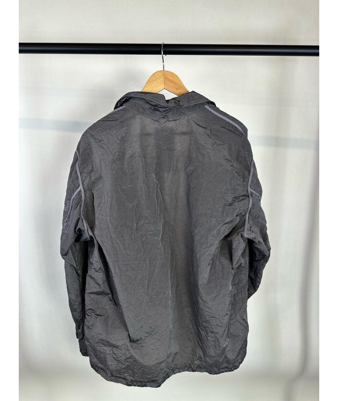 STONE ISLAND Серая хлопковая куртка, фото 2