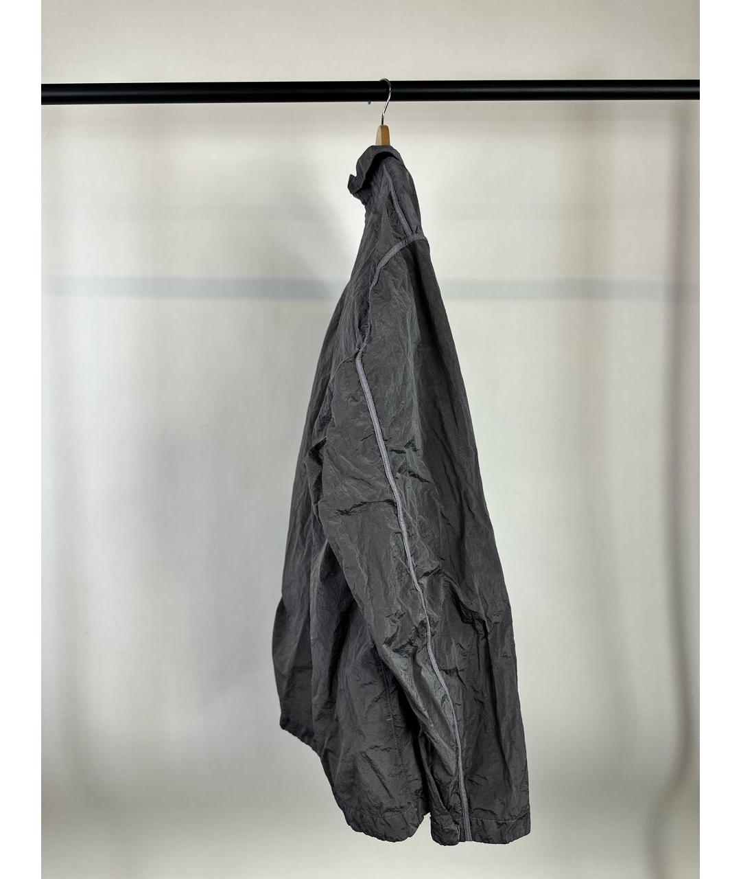 STONE ISLAND Серая хлопковая куртка, фото 6