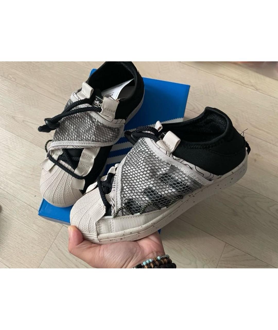 ADIDAS Бежевые текстильные низкие кроссовки / кеды, фото 6