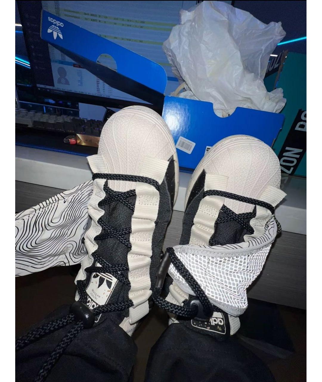ADIDAS Бежевые текстильные низкие кроссовки / кеды, фото 8