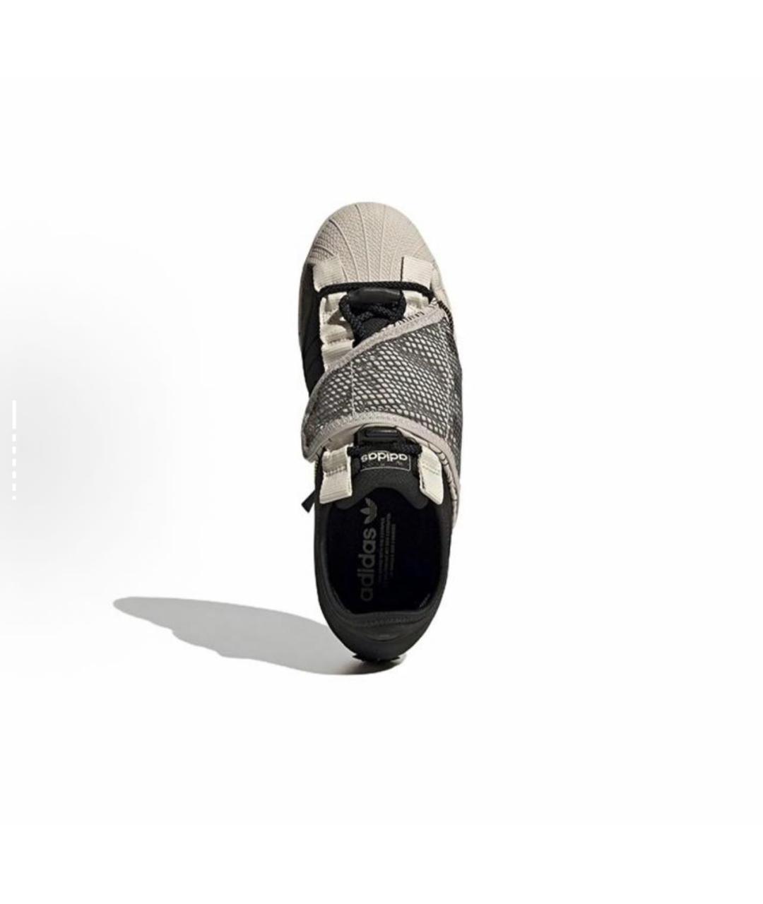 ADIDAS Бежевые текстильные низкие кроссовки / кеды, фото 3