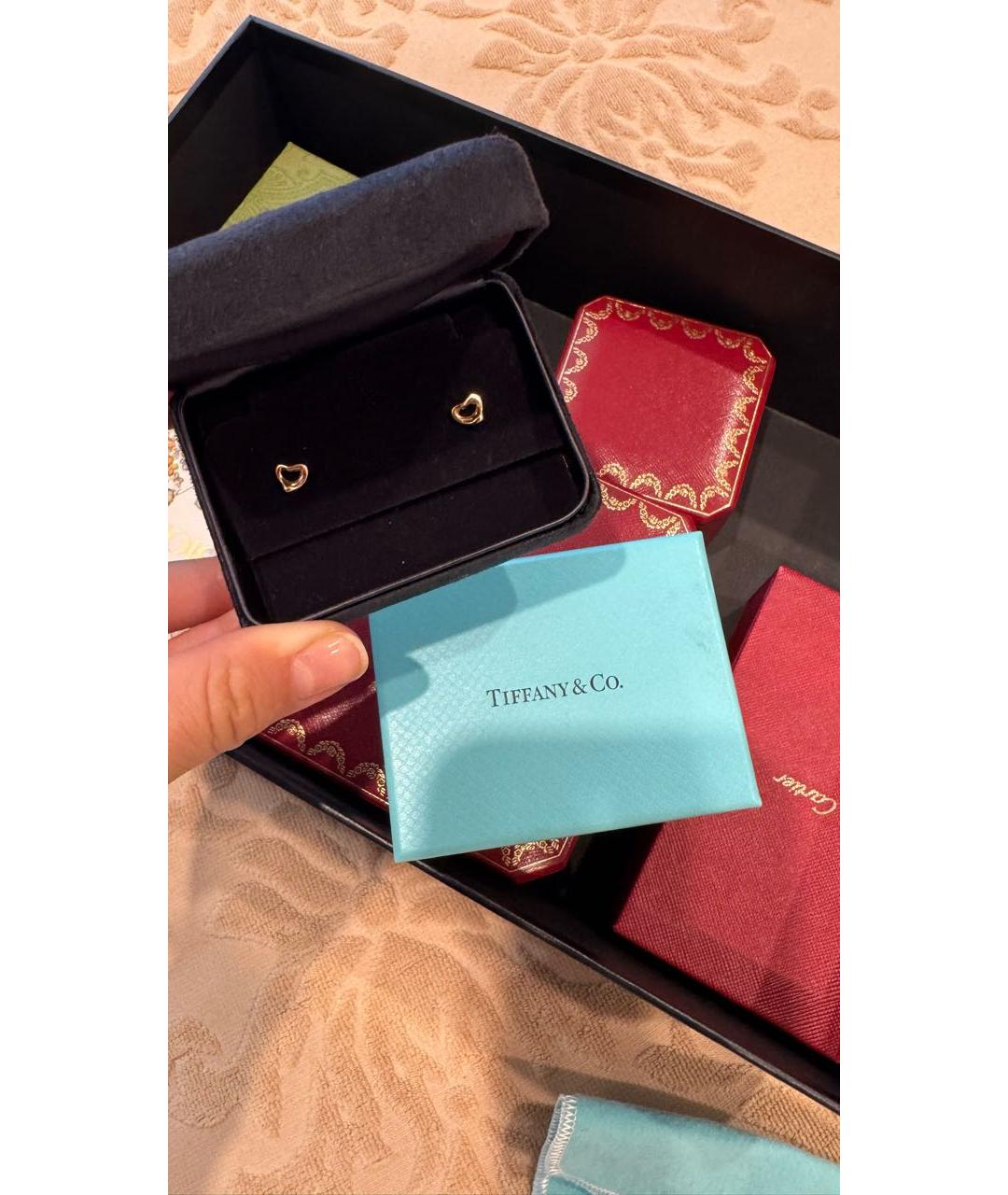 TIFFANY&CO Золотые серьги из розового золота, фото 4