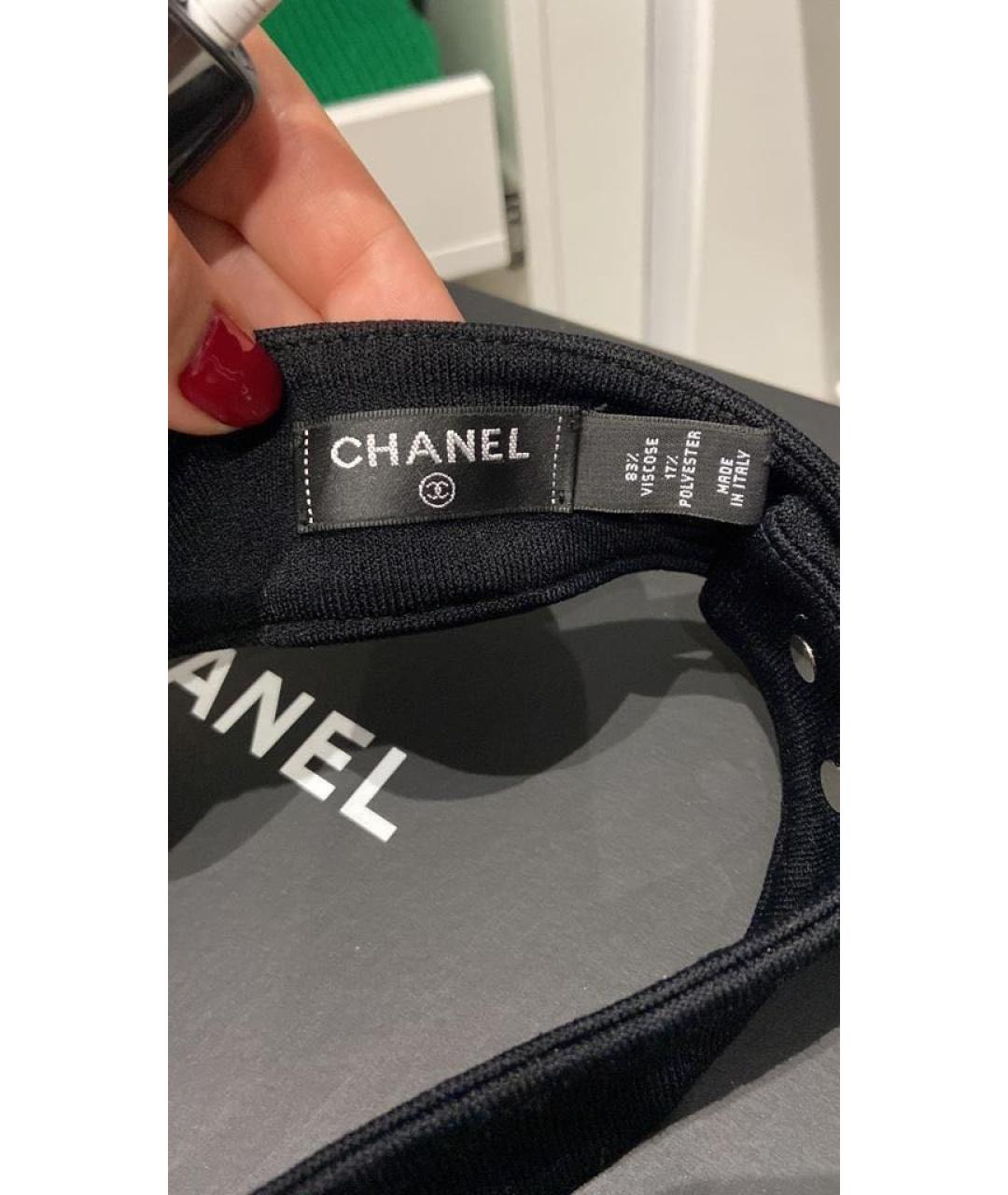 CHANEL Черная кепка, фото 3