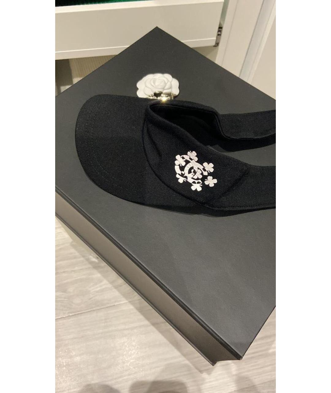 CHANEL Черная кепка, фото 2