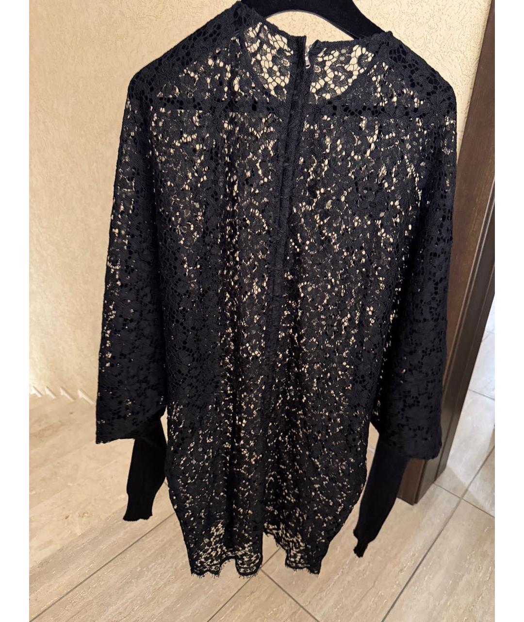 DOLCE&GABBANA Черное кружевное платье, фото 2