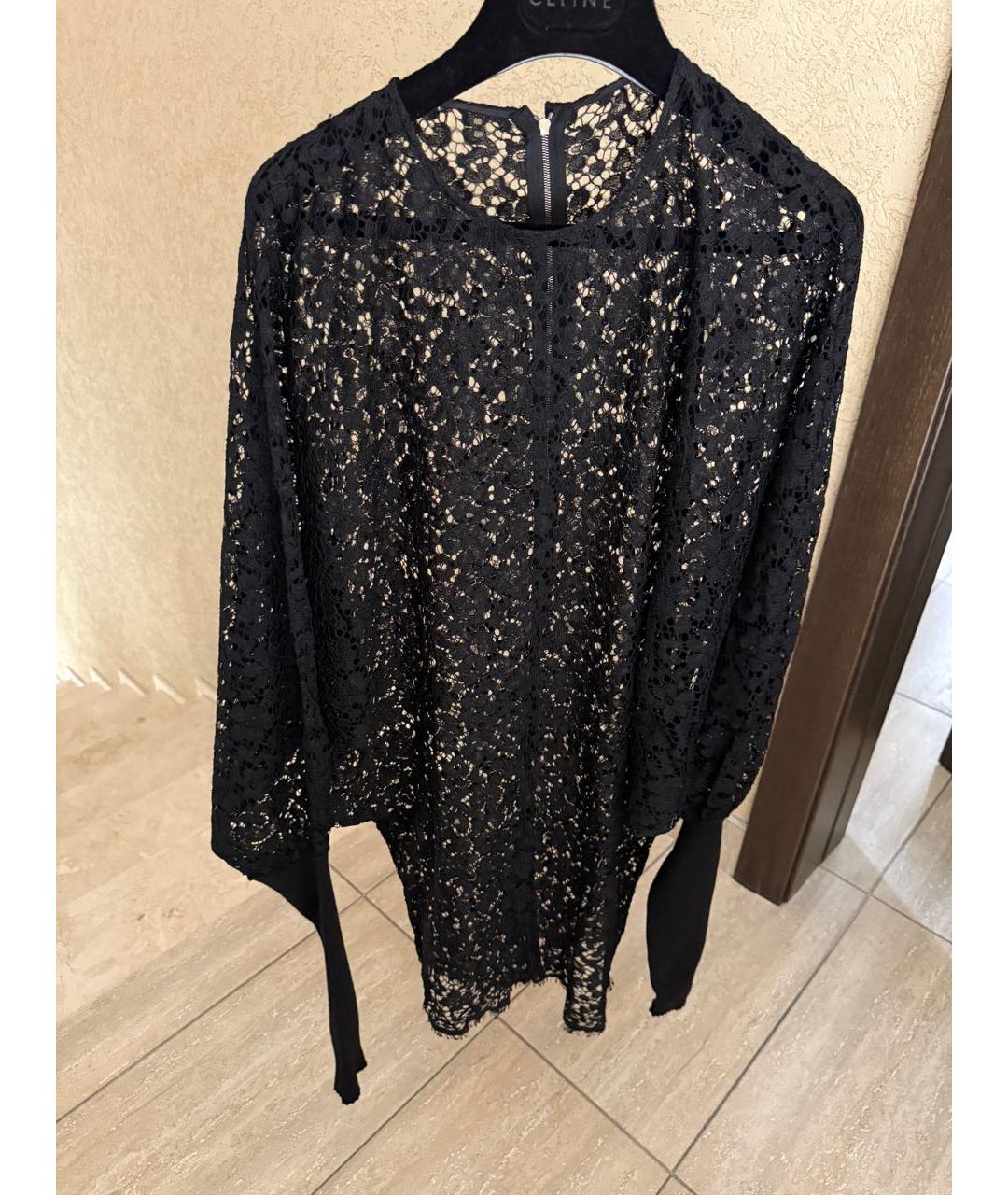 DOLCE&GABBANA Черное кружевное платье, фото 3