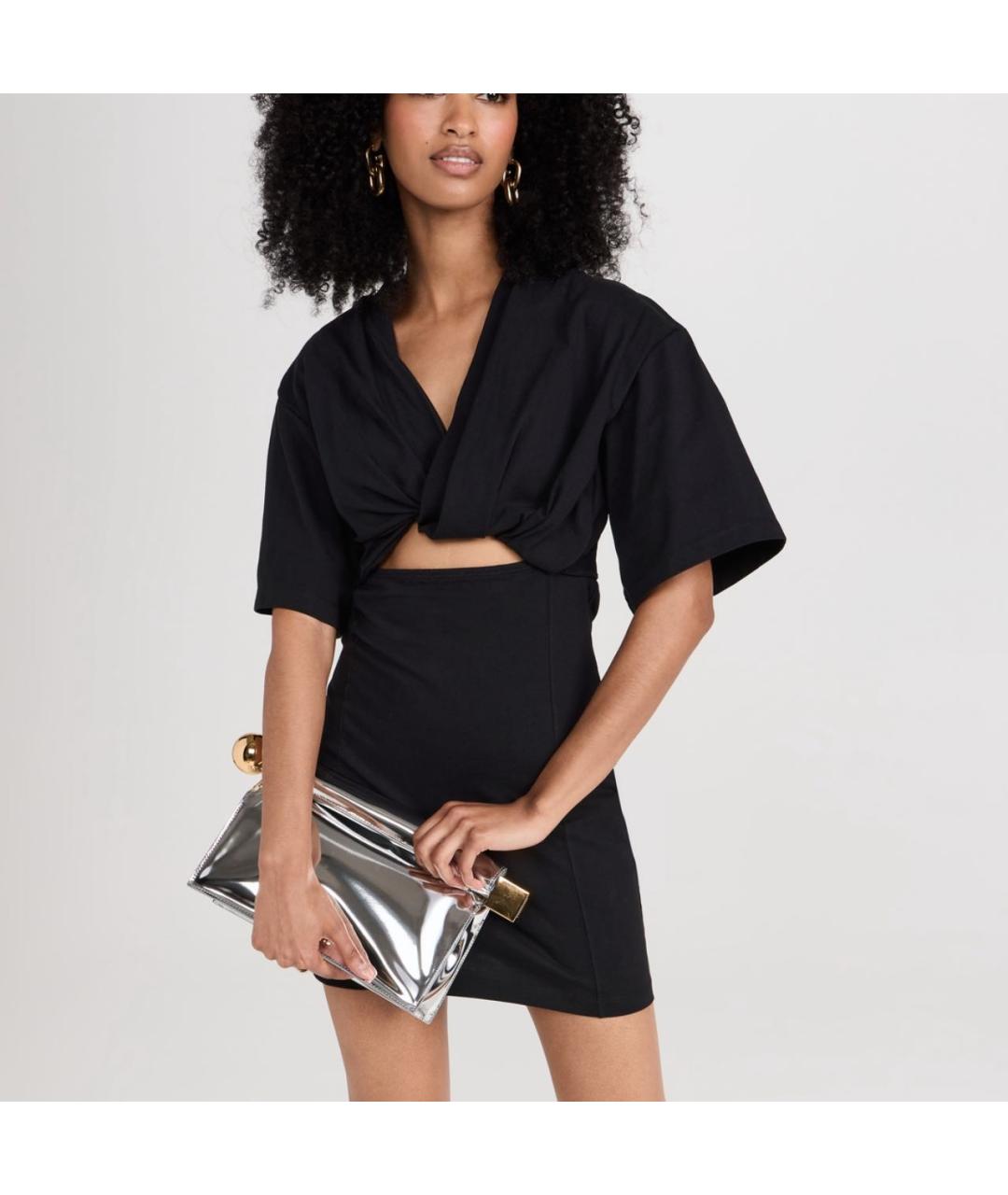 JACQUEMUS Черное повседневное платье, фото 6