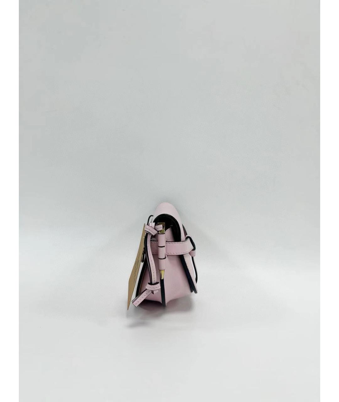 LOEWE Розовая кожаная поясная сумка, фото 6