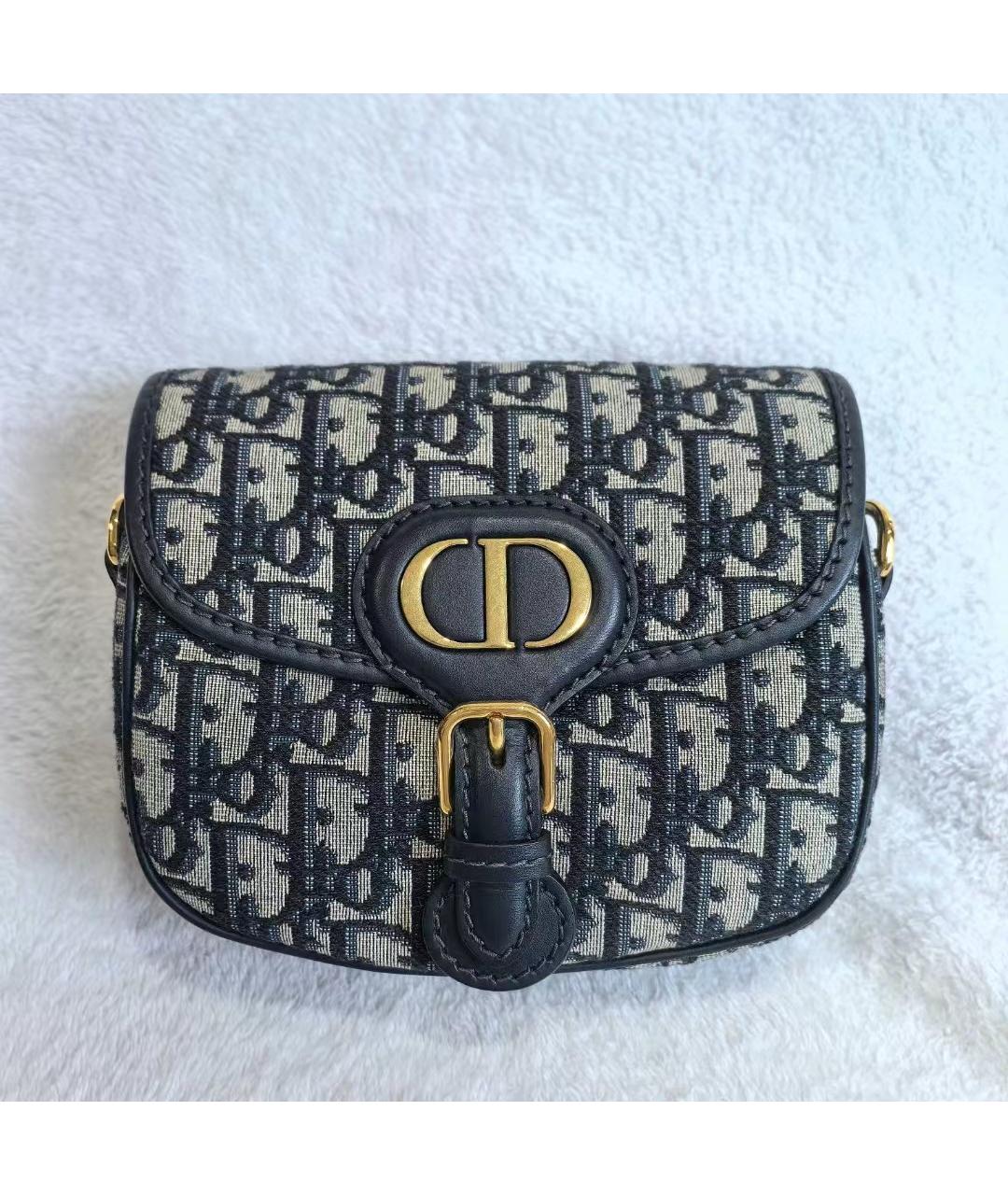 CHRISTIAN DIOR Черная жаккардовая сумка через плечо, фото 2
