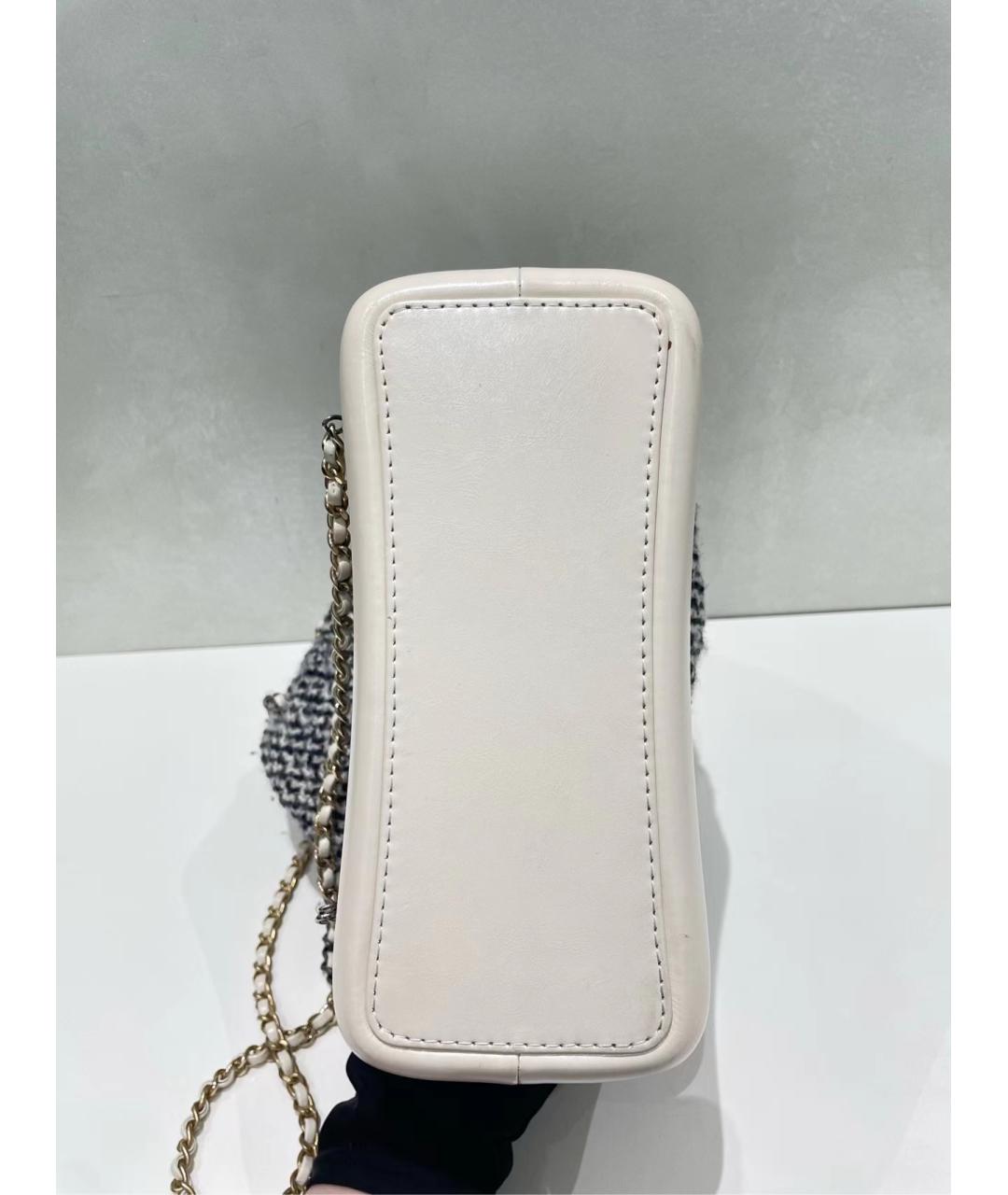 CHANEL Серый твидовый рюкзак, фото 7