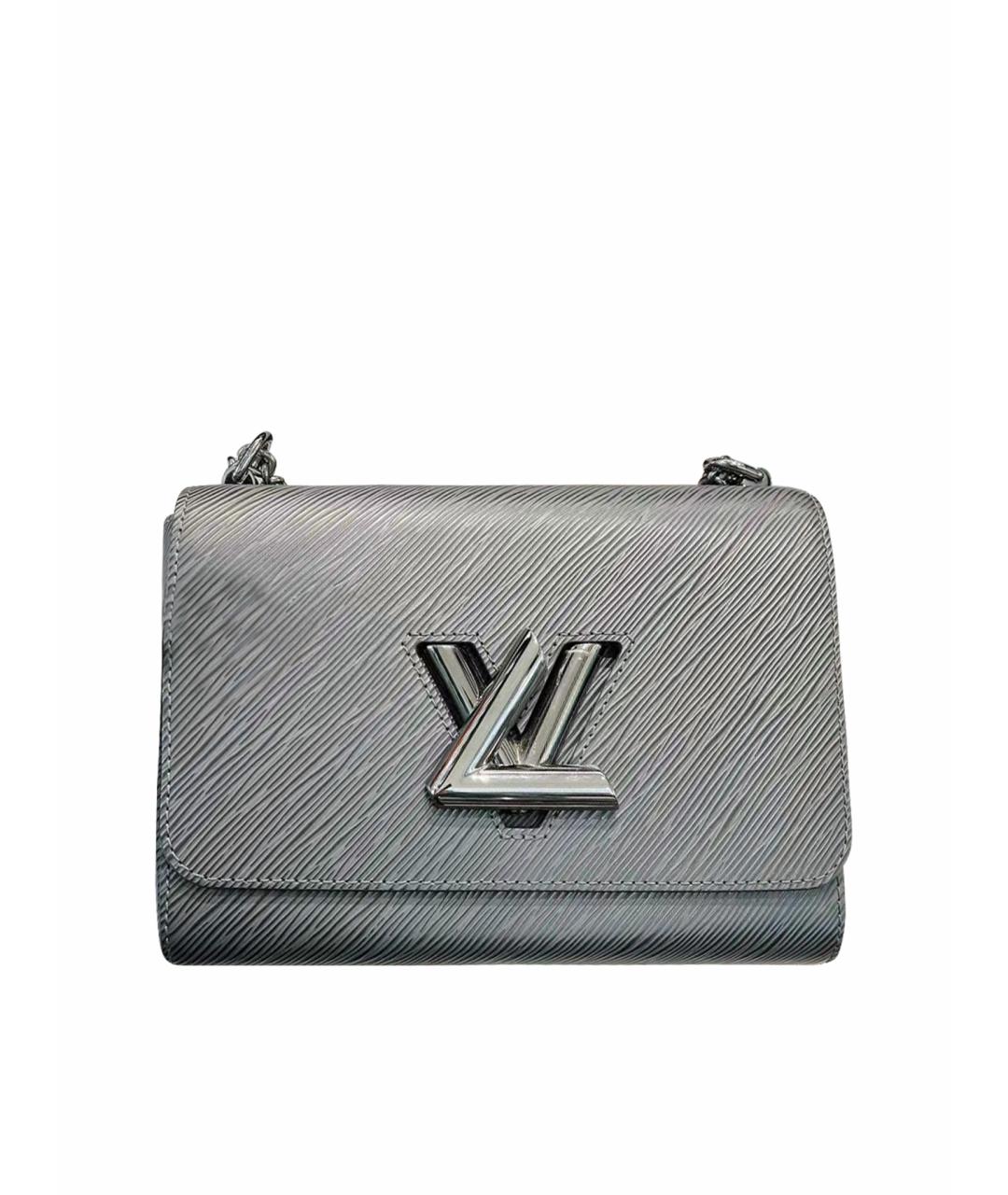 LOUIS VUITTON Серая кожаная сумка через плечо, фото 1