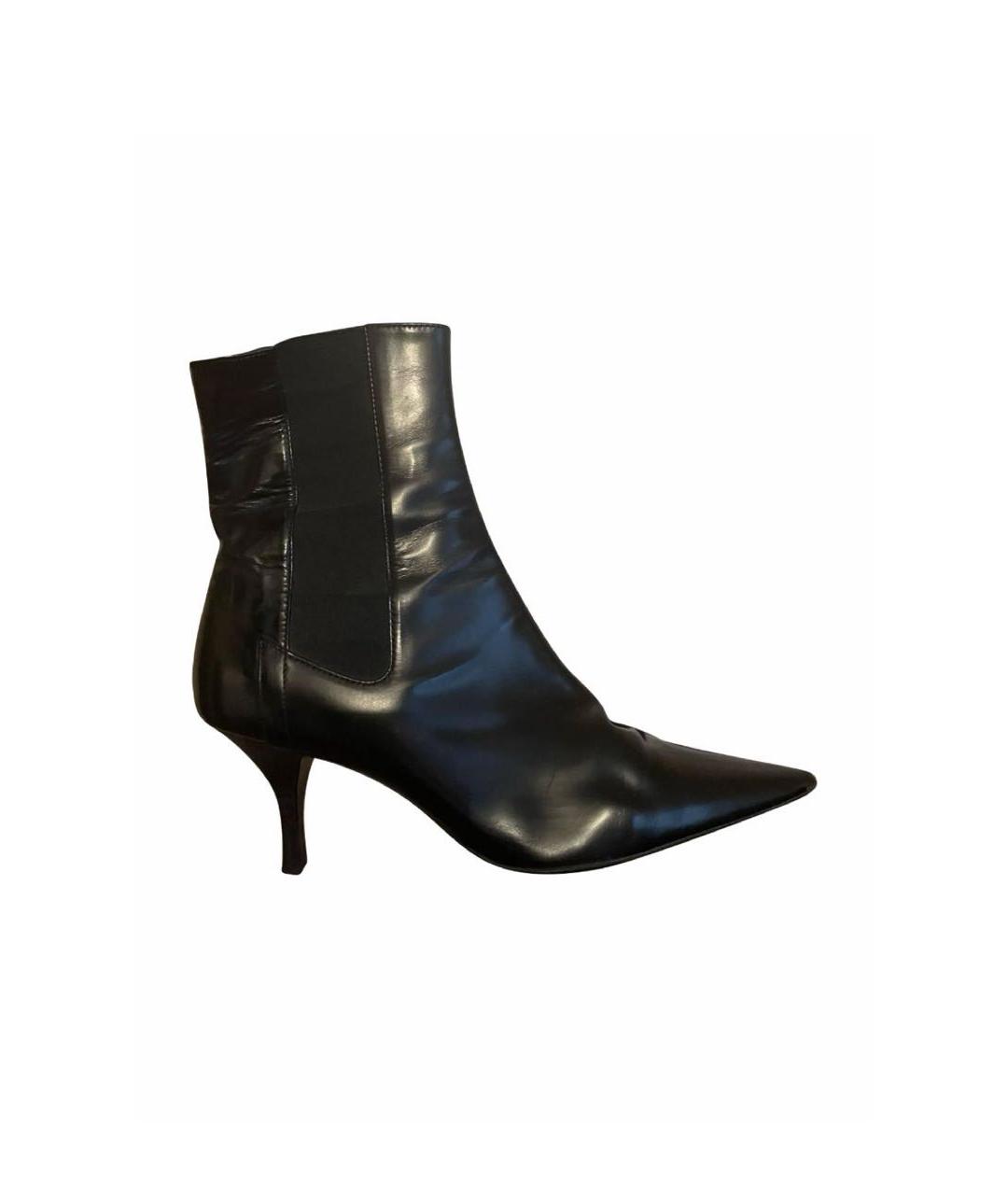 PRADA Черные ботильоны из лакированной кожи, фото 1
