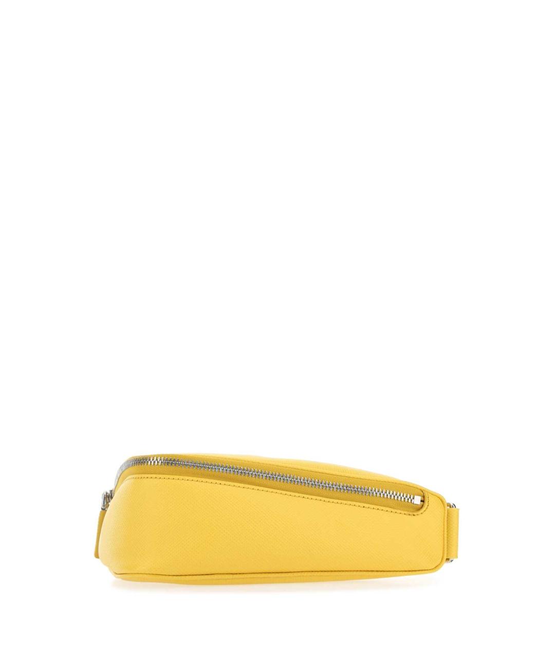 PRADA Желтая кожаная поясная сумка, фото 2