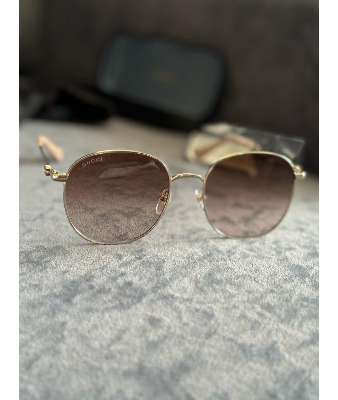 GUCCI Металлические солнцезащитные очки, фото 2