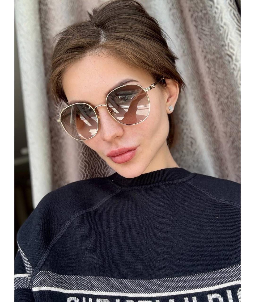 GUCCI Металлические солнцезащитные очки, фото 8