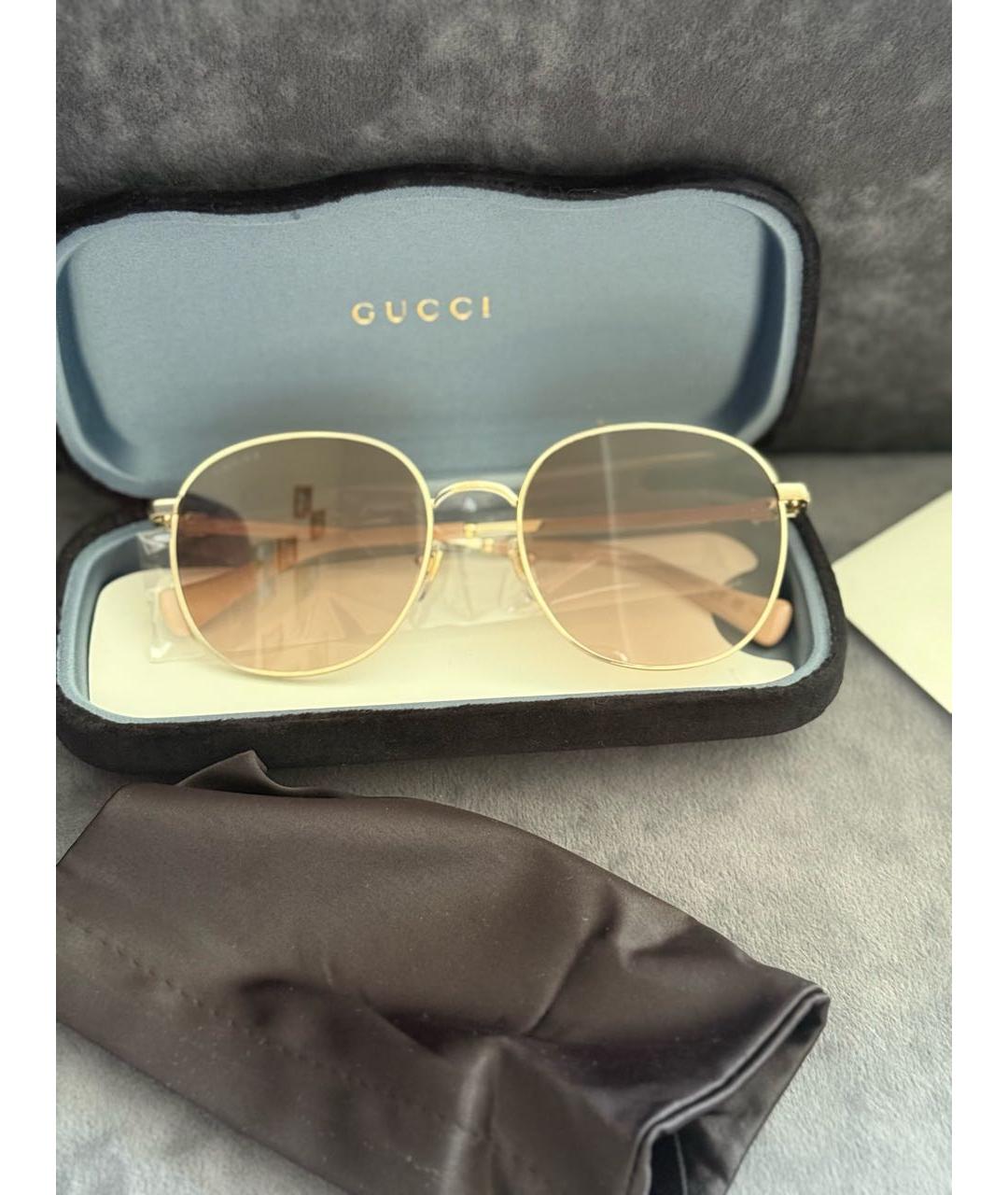GUCCI Металлические солнцезащитные очки, фото 9