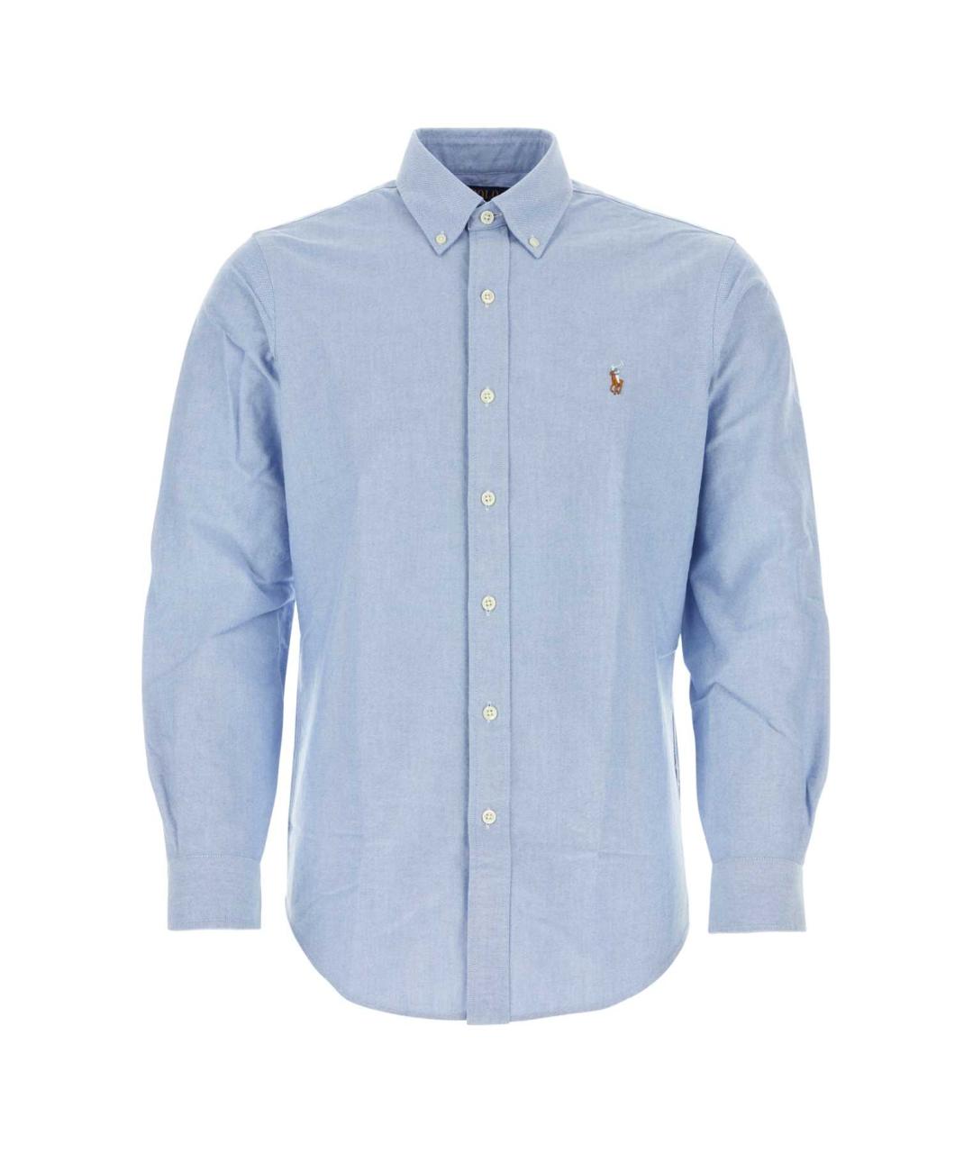 POLO RALPH LAUREN Голубая хлопковая кэжуал рубашка, фото 1