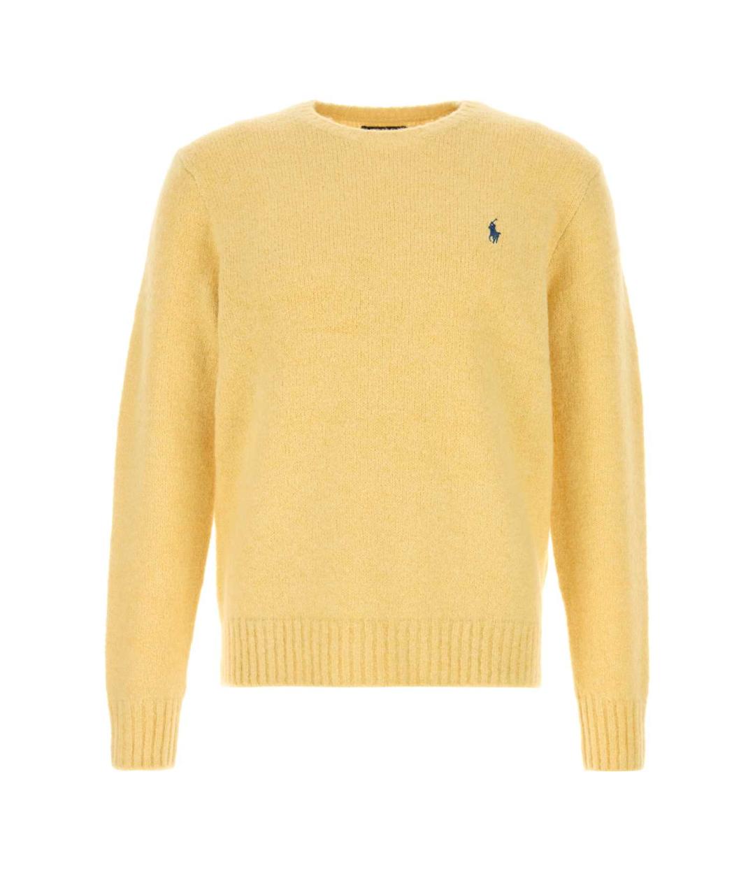 POLO RALPH LAUREN Желтый шерстяной джемпер / свитер, фото 1