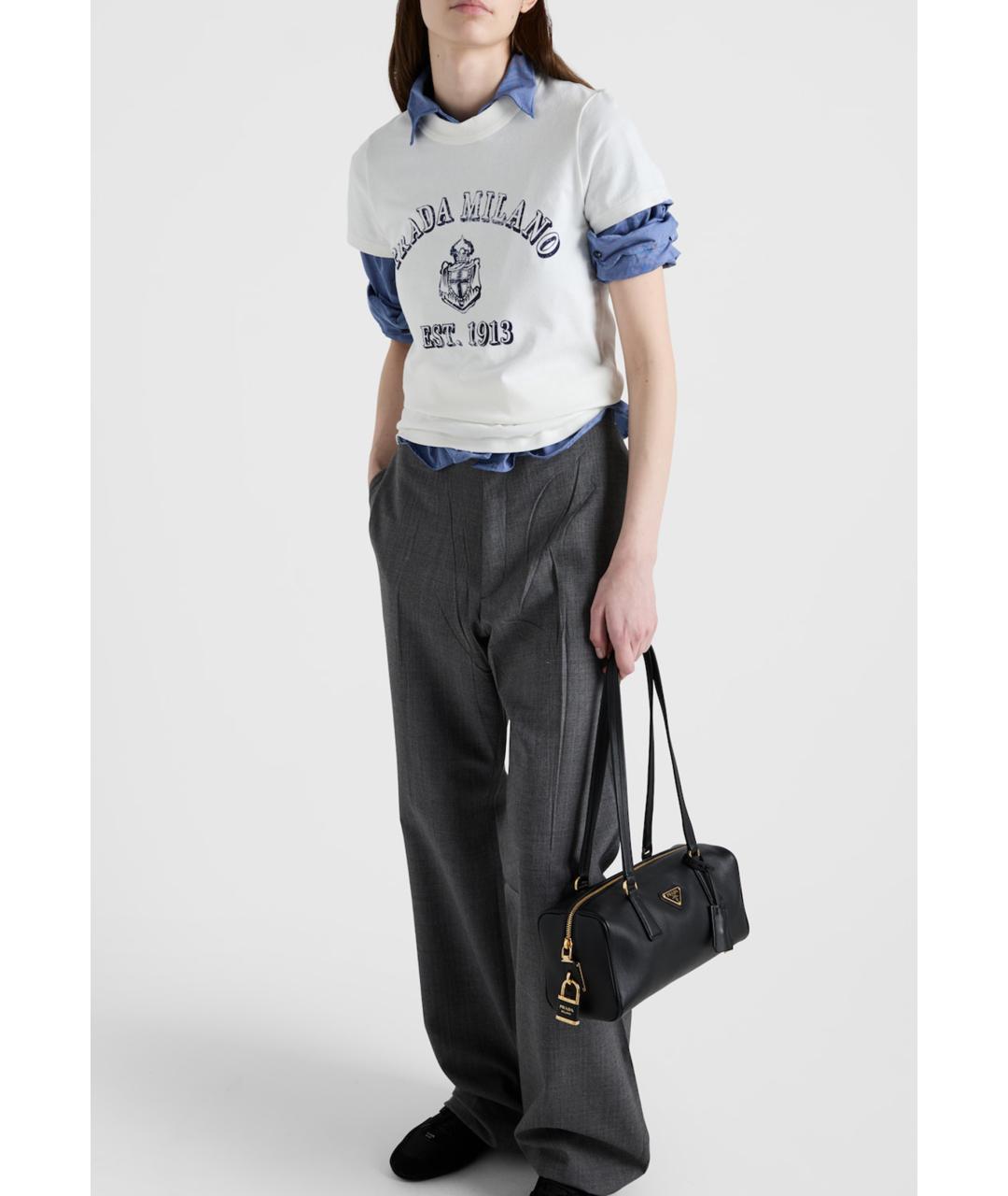 PRADA Белая футболка, фото 4