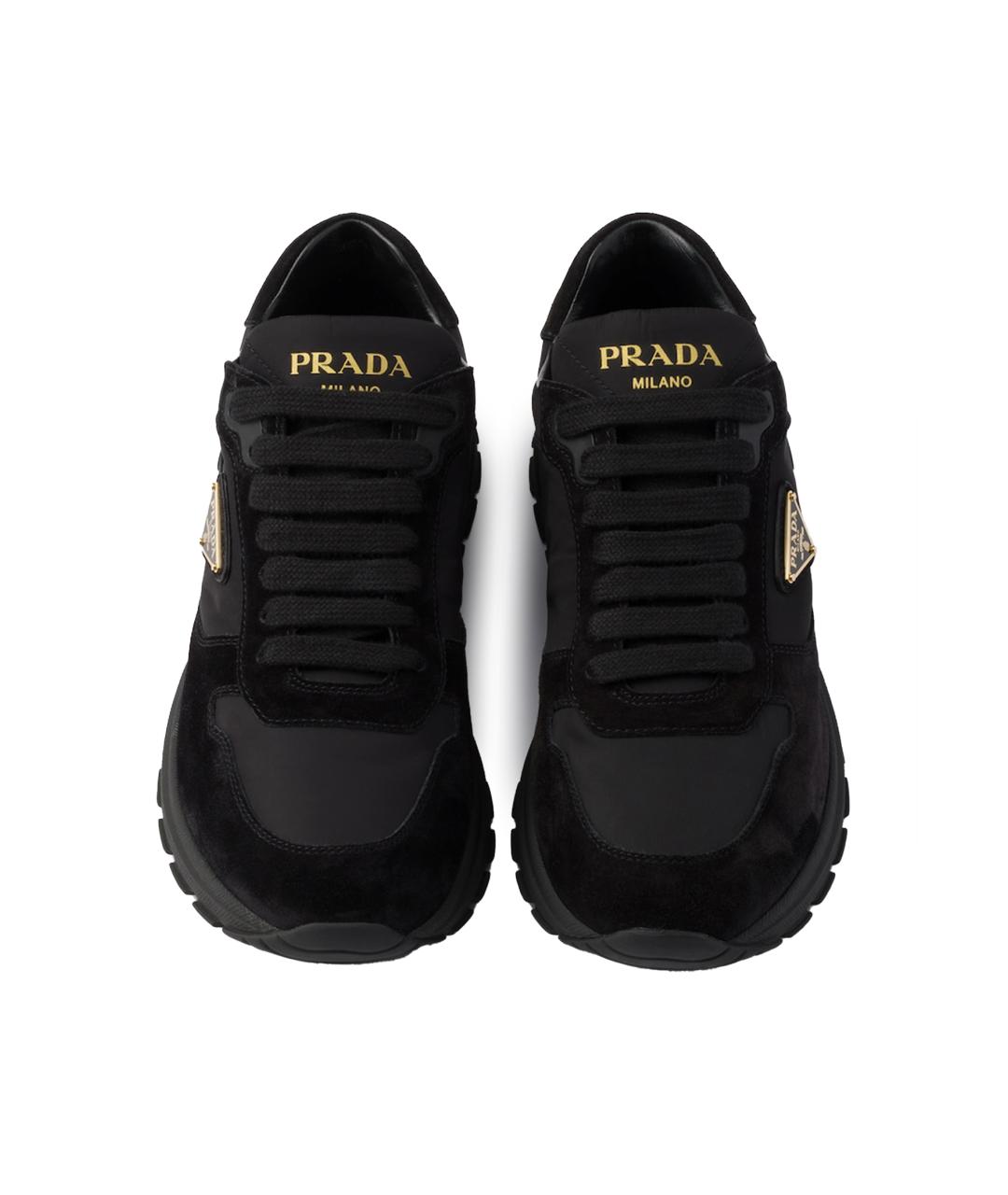 PRADA Черные кроссовки, фото 4
