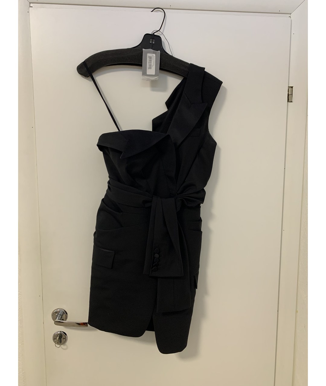 ALEXANDER WANG Черное полиэстеровое повседневное платье, фото 8