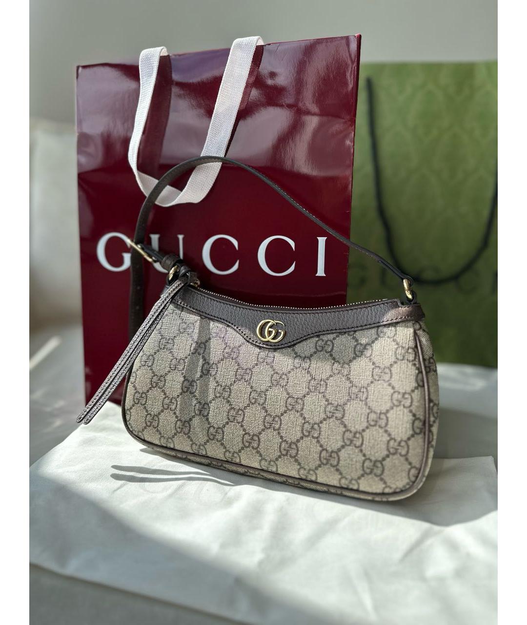 GUCCI Коричневая сумка через плечо, фото 7