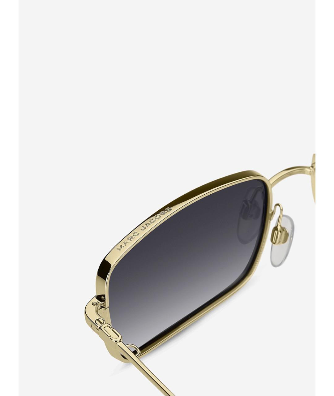 MARC JACOBS Золотые металлические солнцезащитные очки, фото 4