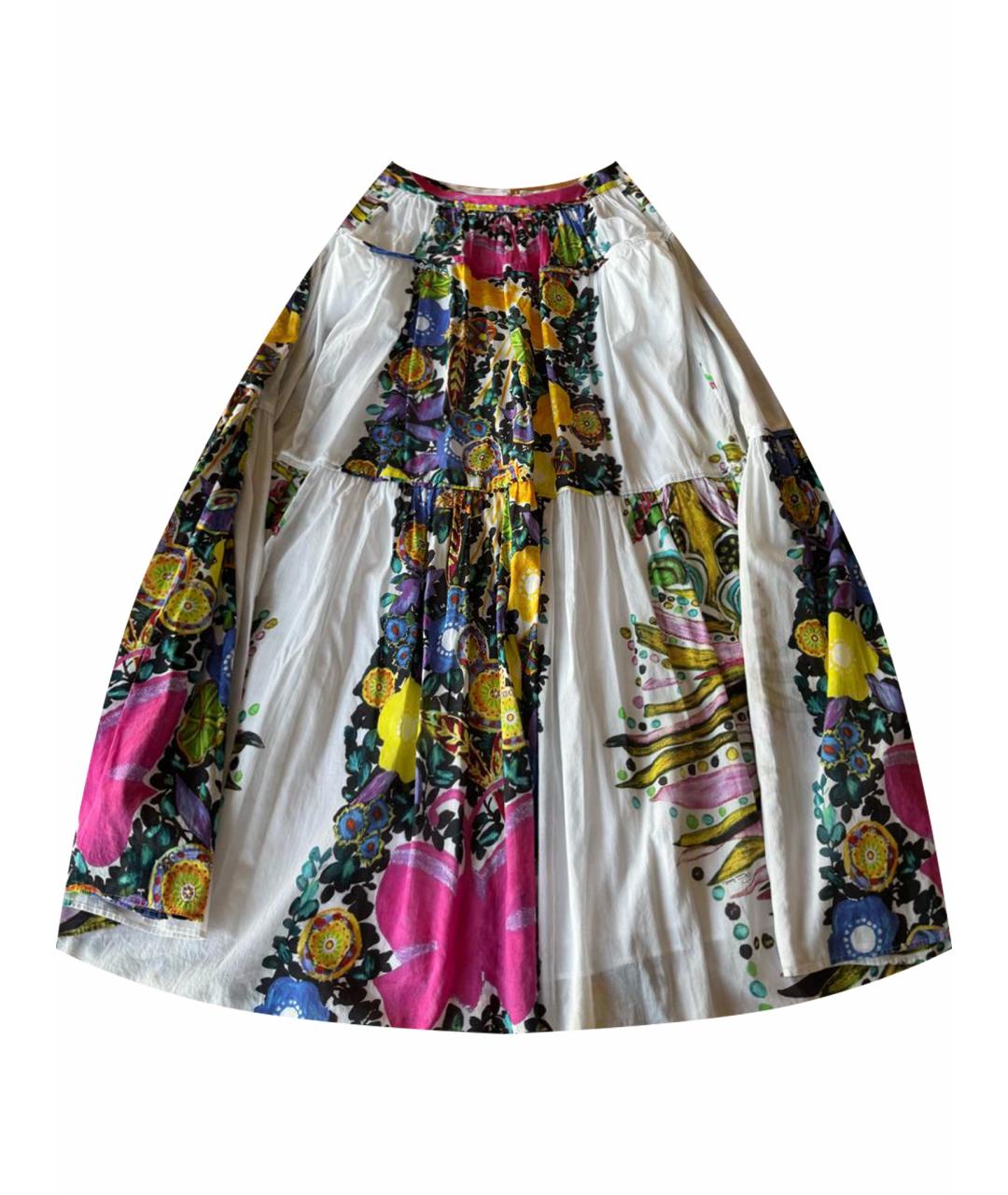 ROBERTO CAVALLI Мульти хлопковая юбка макси, фото 1
