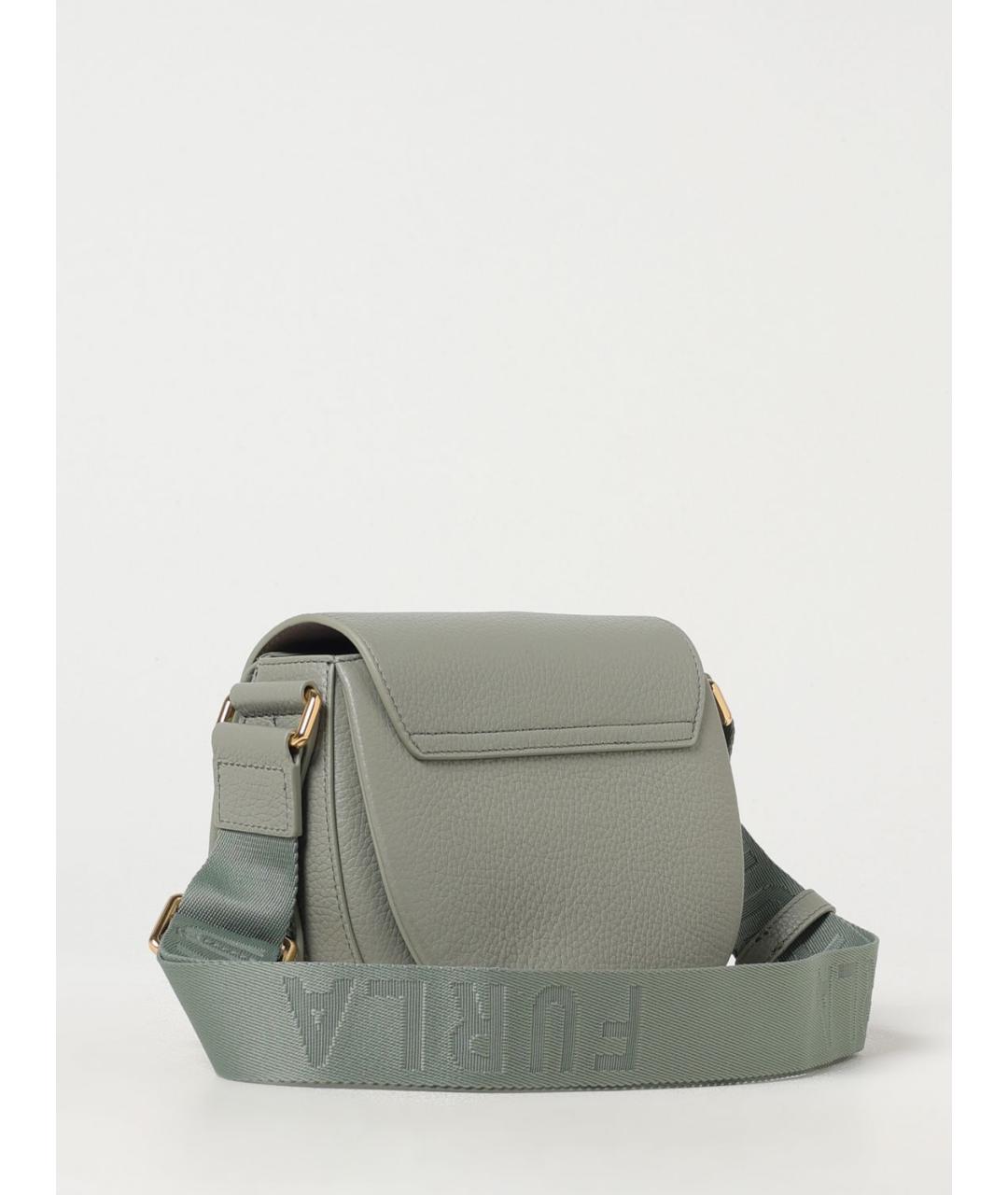 FURLA Зеленая кожаная сумка через плечо, фото 2