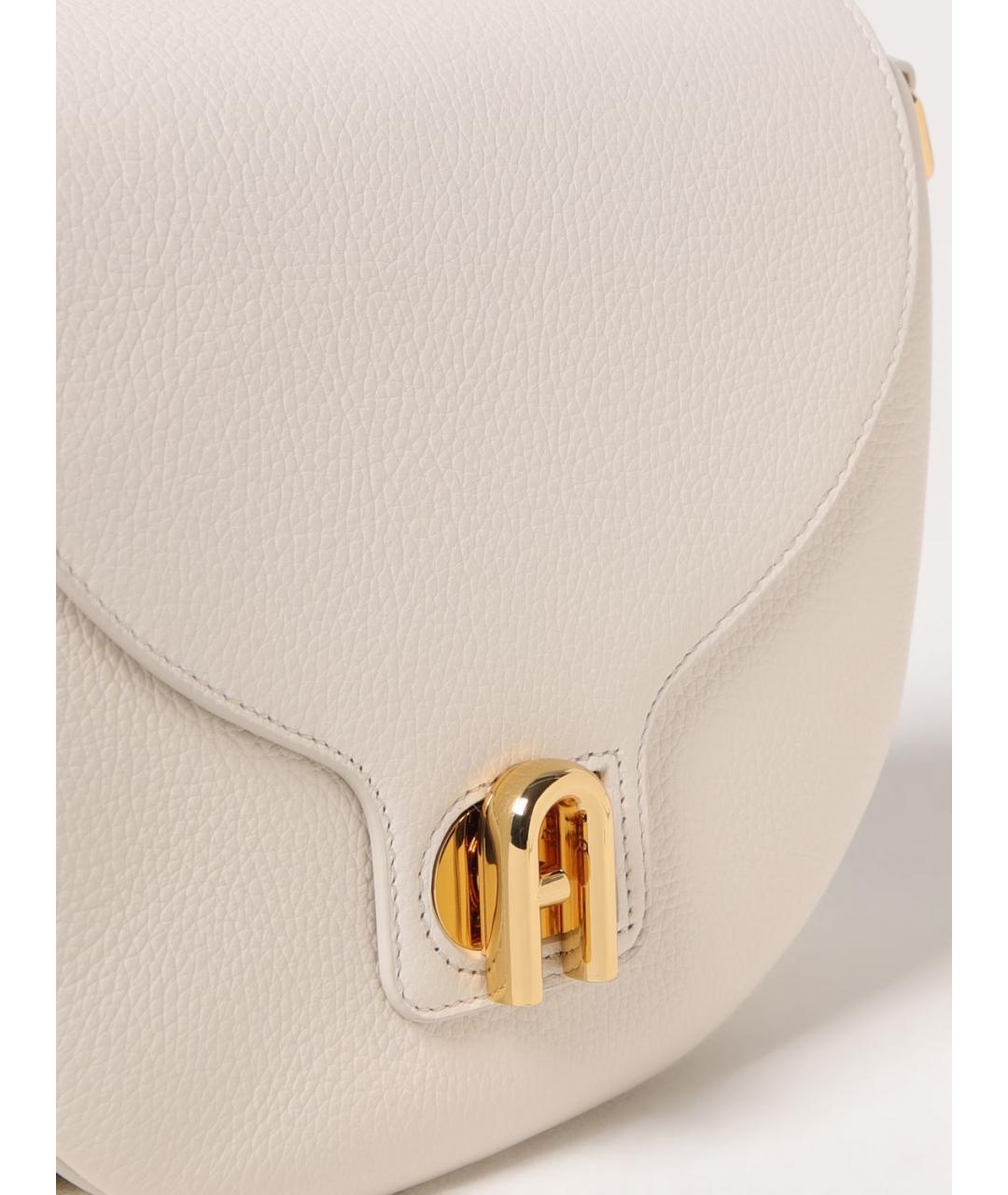 FURLA Бежевая кожаная сумка через плечо, фото 3