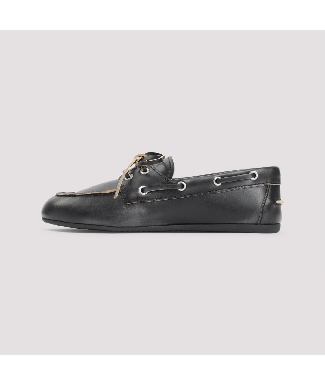 MIU MIU Черные кожаные лоферы, фото 4