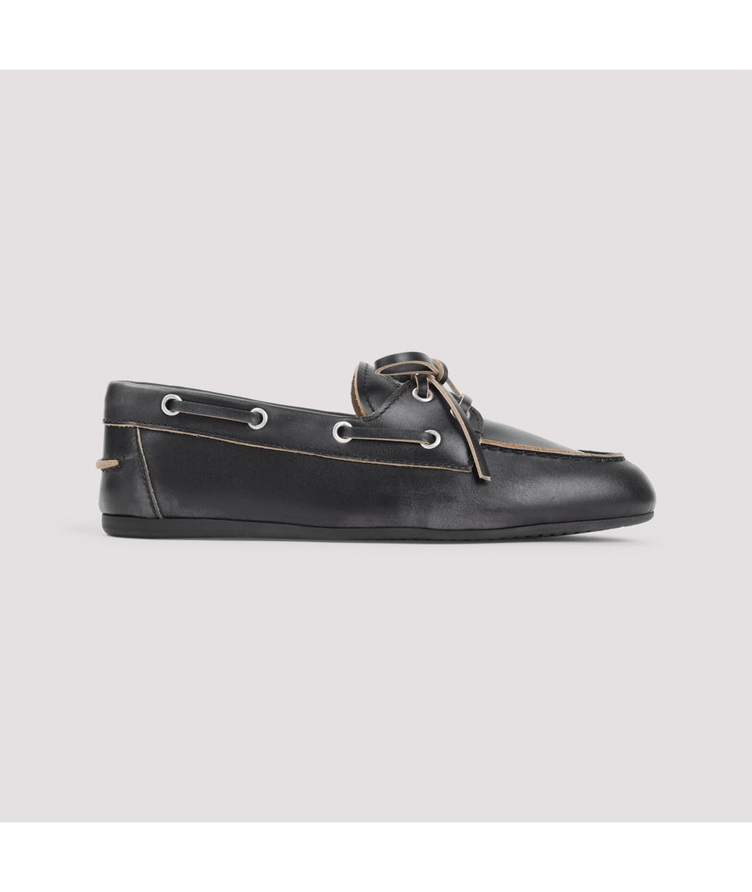 MIU MIU Черные кожаные лоферы, фото 3