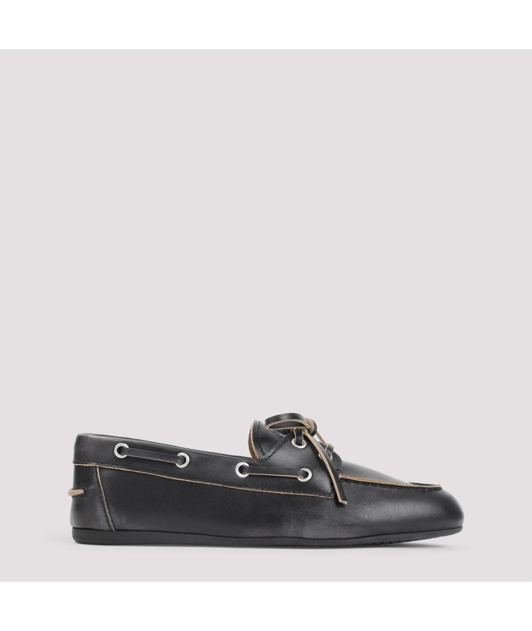 MIU MIU Черные кожаные лоферы, фото 2