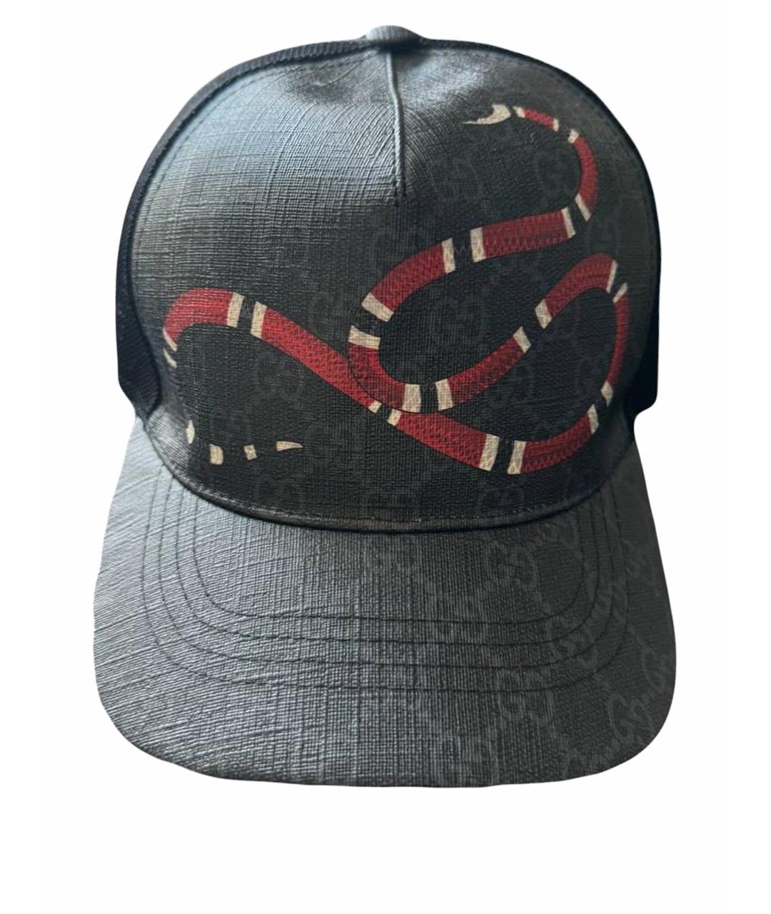 GUCCI Черная кепка, фото 1