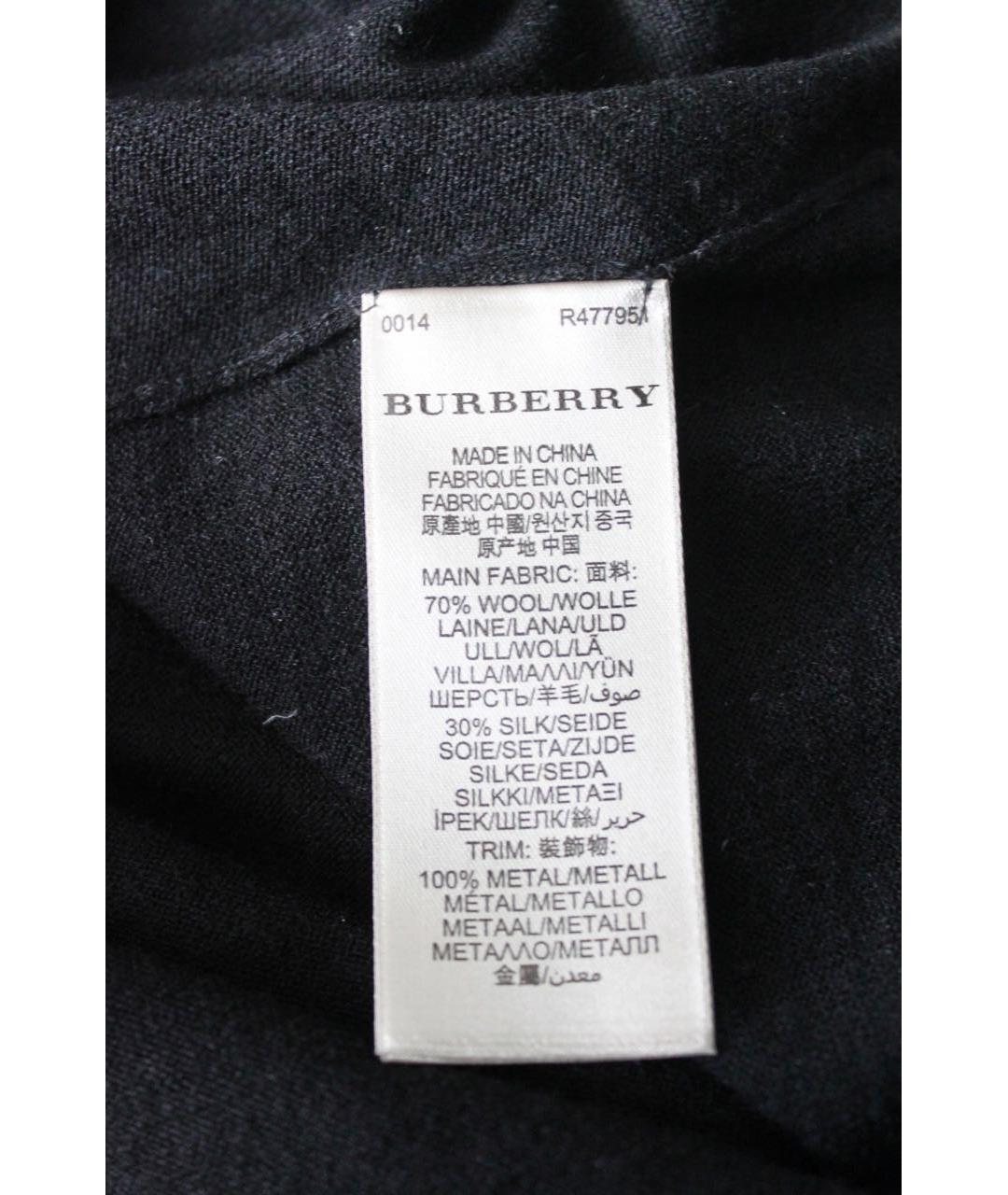 BURBERRY Черный шерстяной джемпер / свитер, фото 7