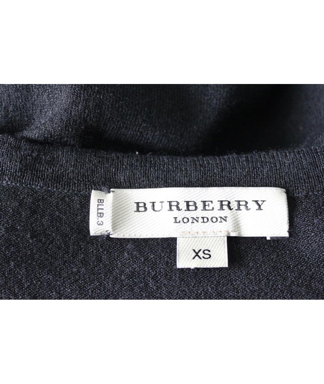 BURBERRY Черный шерстяной джемпер / свитер, фото 6