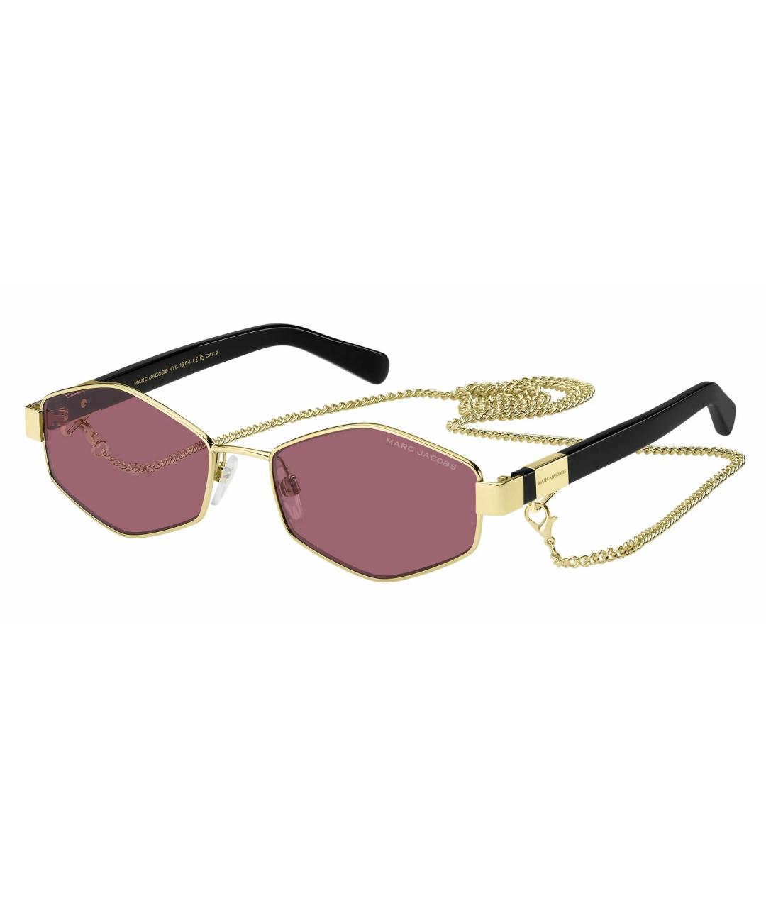 MARC JACOBS Розовые металлические солнцезащитные очки, фото 1