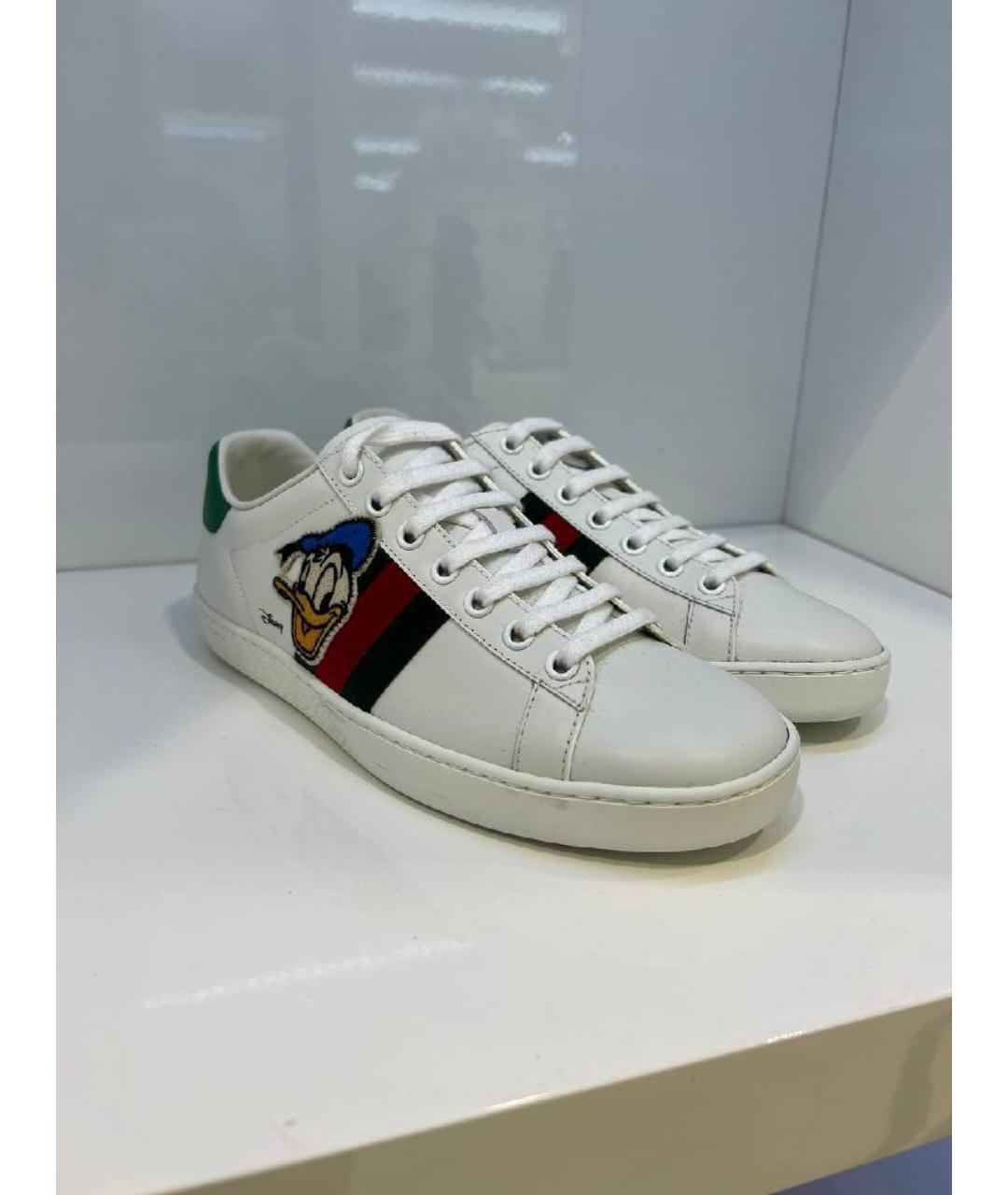 GUCCI Белые кеды, фото 2