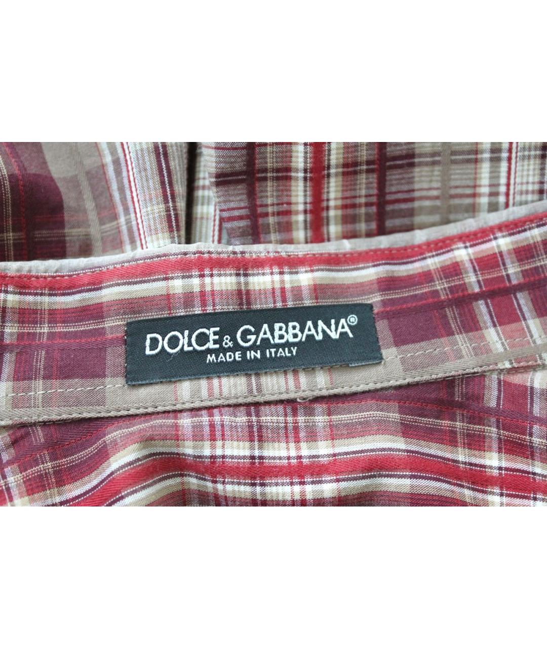 DOLCE&GABBANA Красная хлопковая рубашка, фото 6