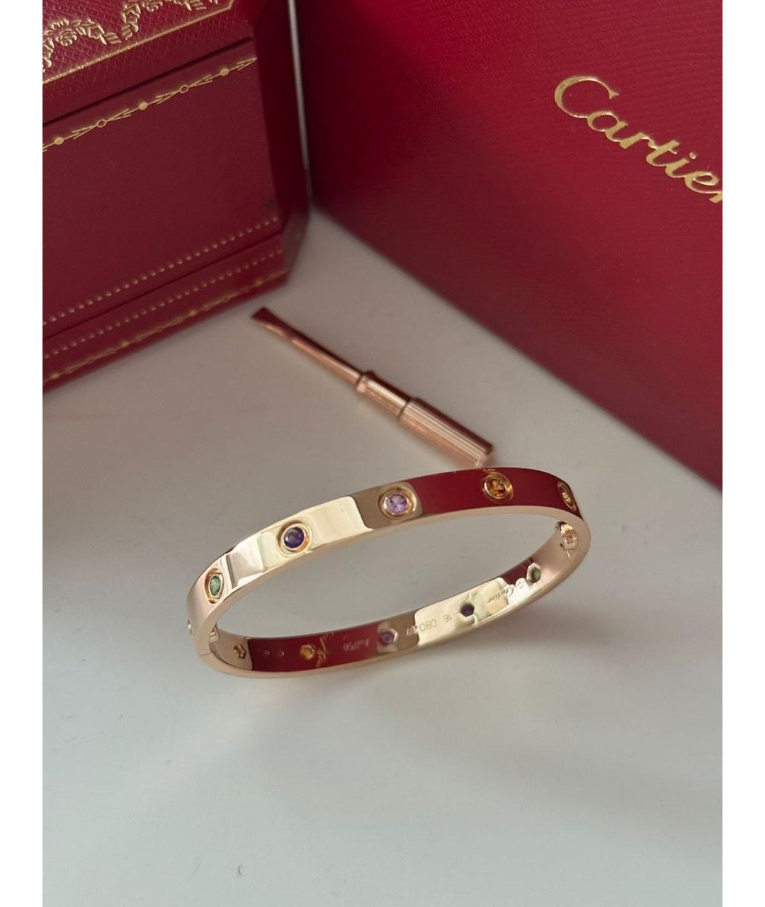 CARTIER Золотой браслет из розового золота, фото 3