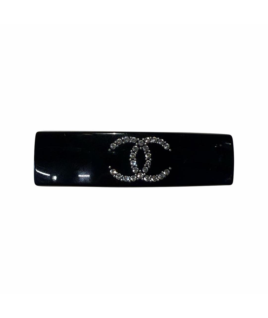 CHANEL Черная заколка, фото 1