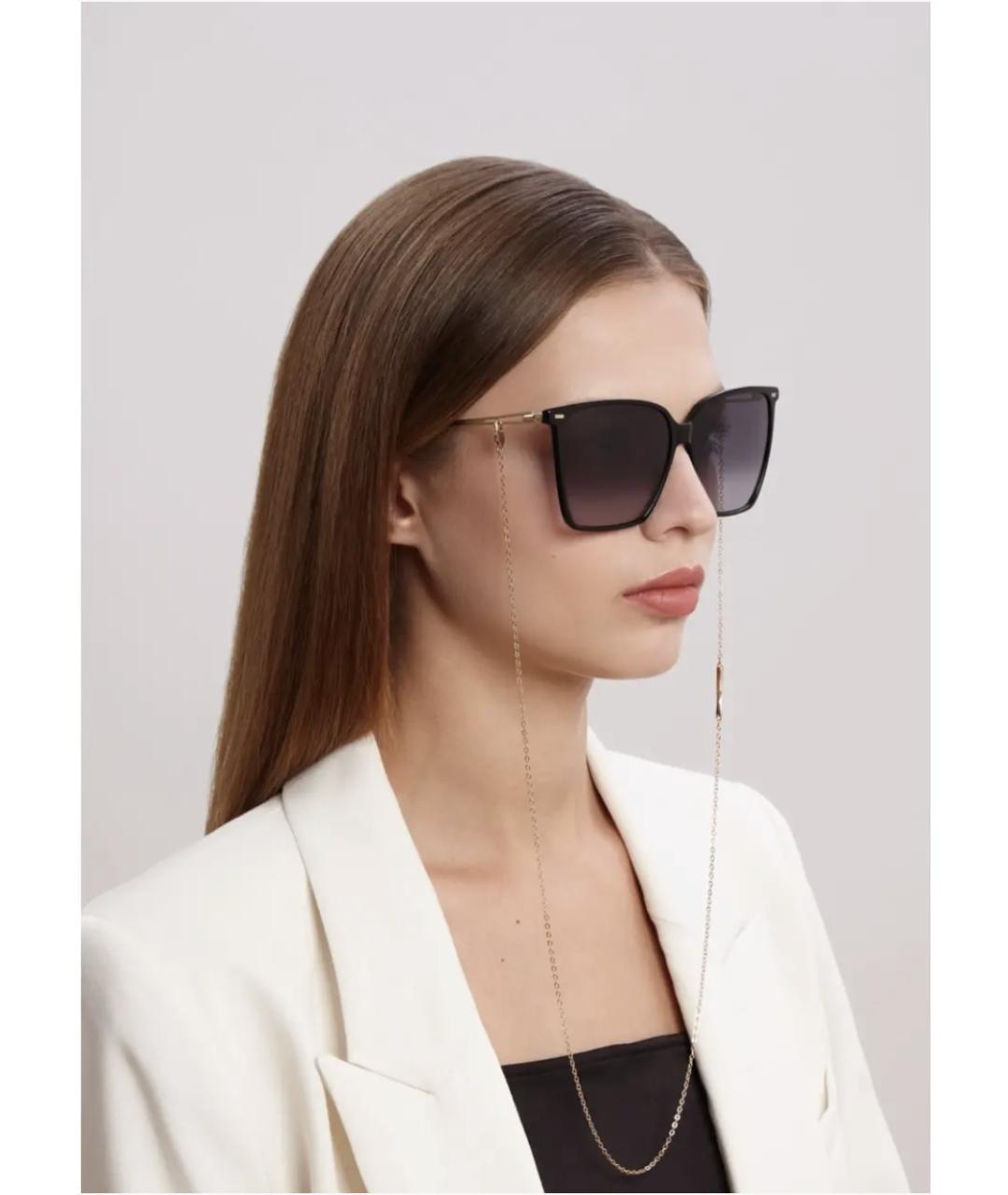 HUGO BOSS Коричневые металлические солнцезащитные очки, фото 4