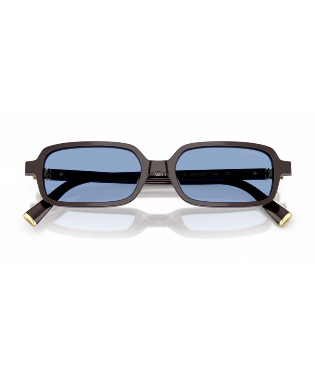 MIU MIU Черные пластиковые солнцезащитные очки, фото 3