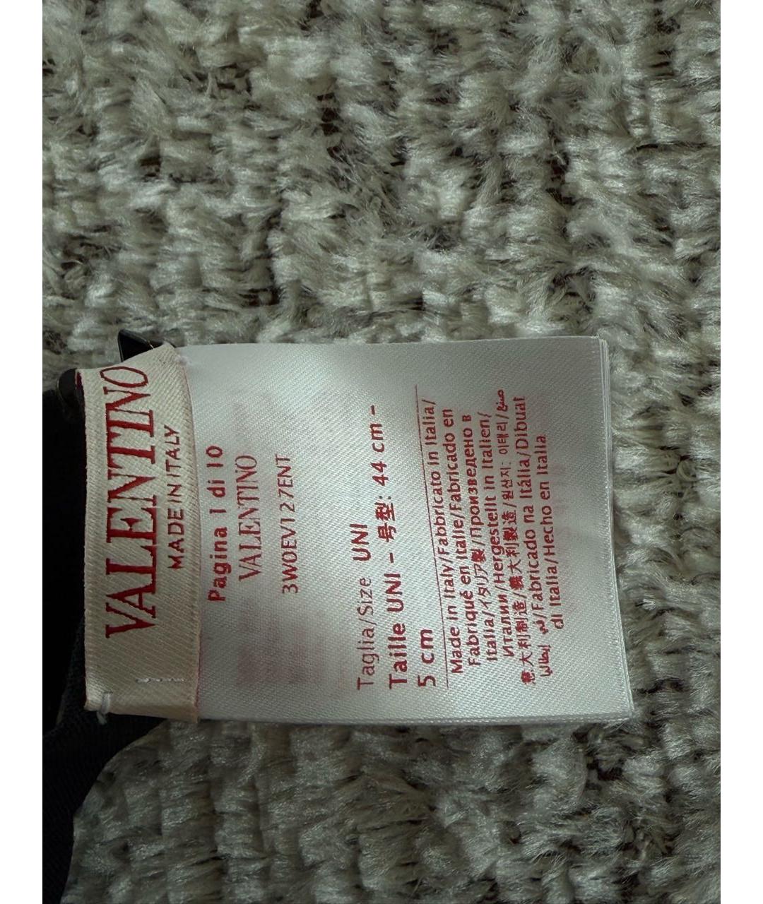 VALENTINO Черный платок, фото 3