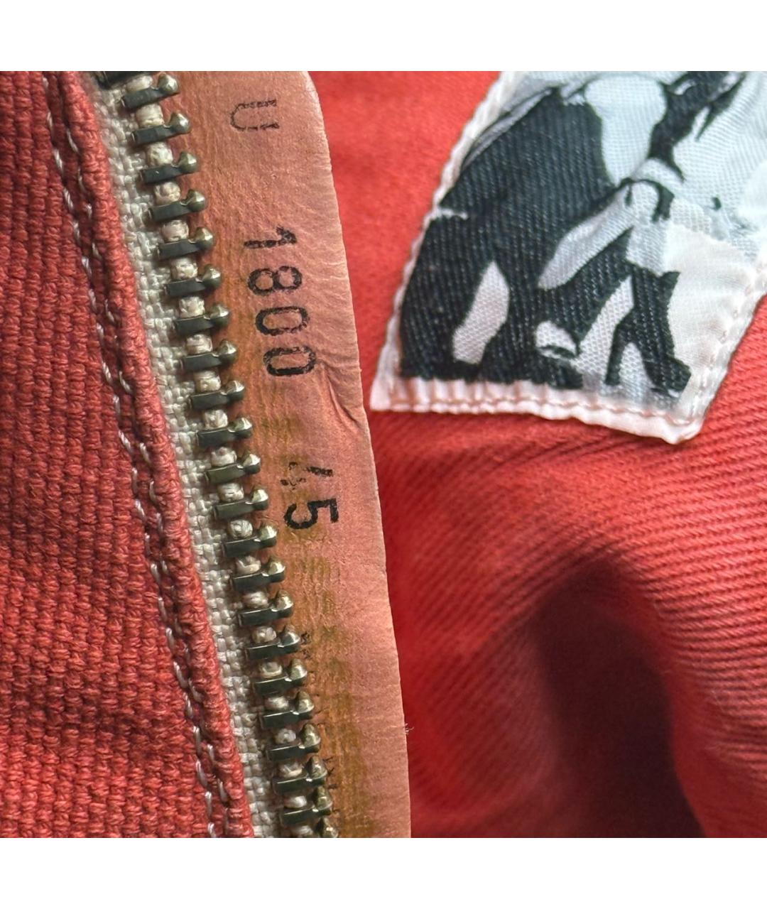 RICK OWENS DRKSHDW Красные текстильные высокие кроссовки / кеды, фото 5